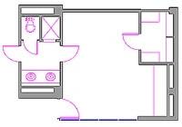 CAD Drawing of general room layout