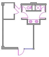 CAD Drawing of general room layout