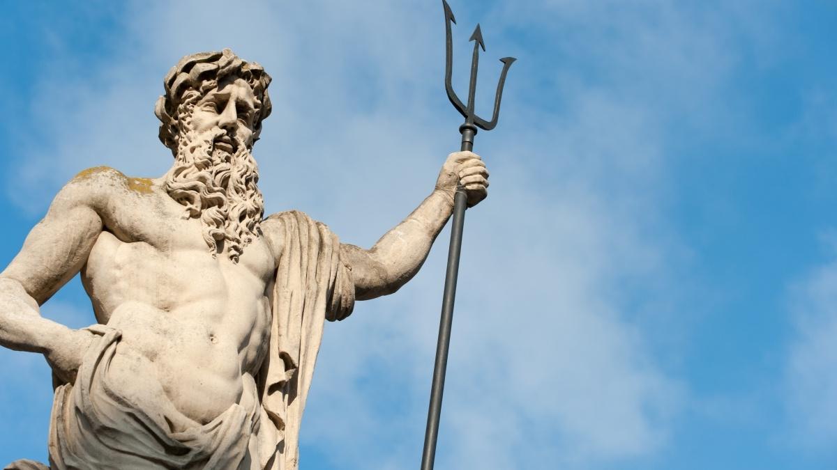 Greek statue of Poseidon